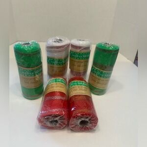 Crafter's Square Decorative Mesh Red‎ Green White Holiday Crafting 6 Rolls